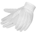 Formal White Dress Gloves, 100% Cotton w/ PVC Dots